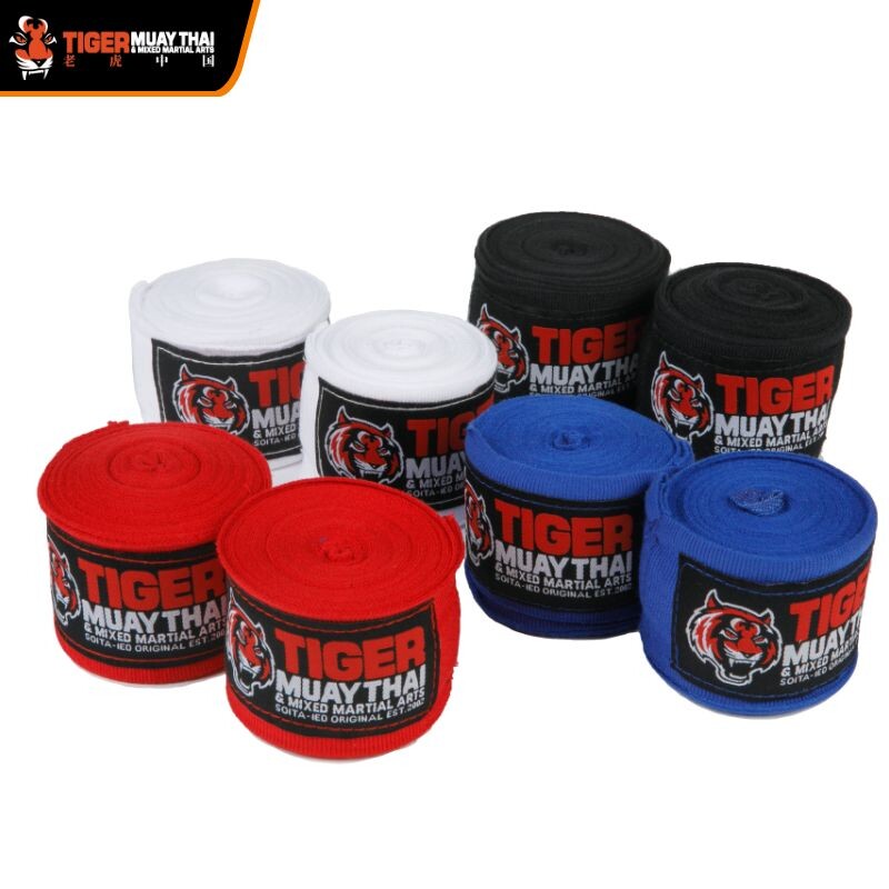 冰感缠手带老虎泰拳 4.55米护手绑带速干健身拳击TigerMuayThai