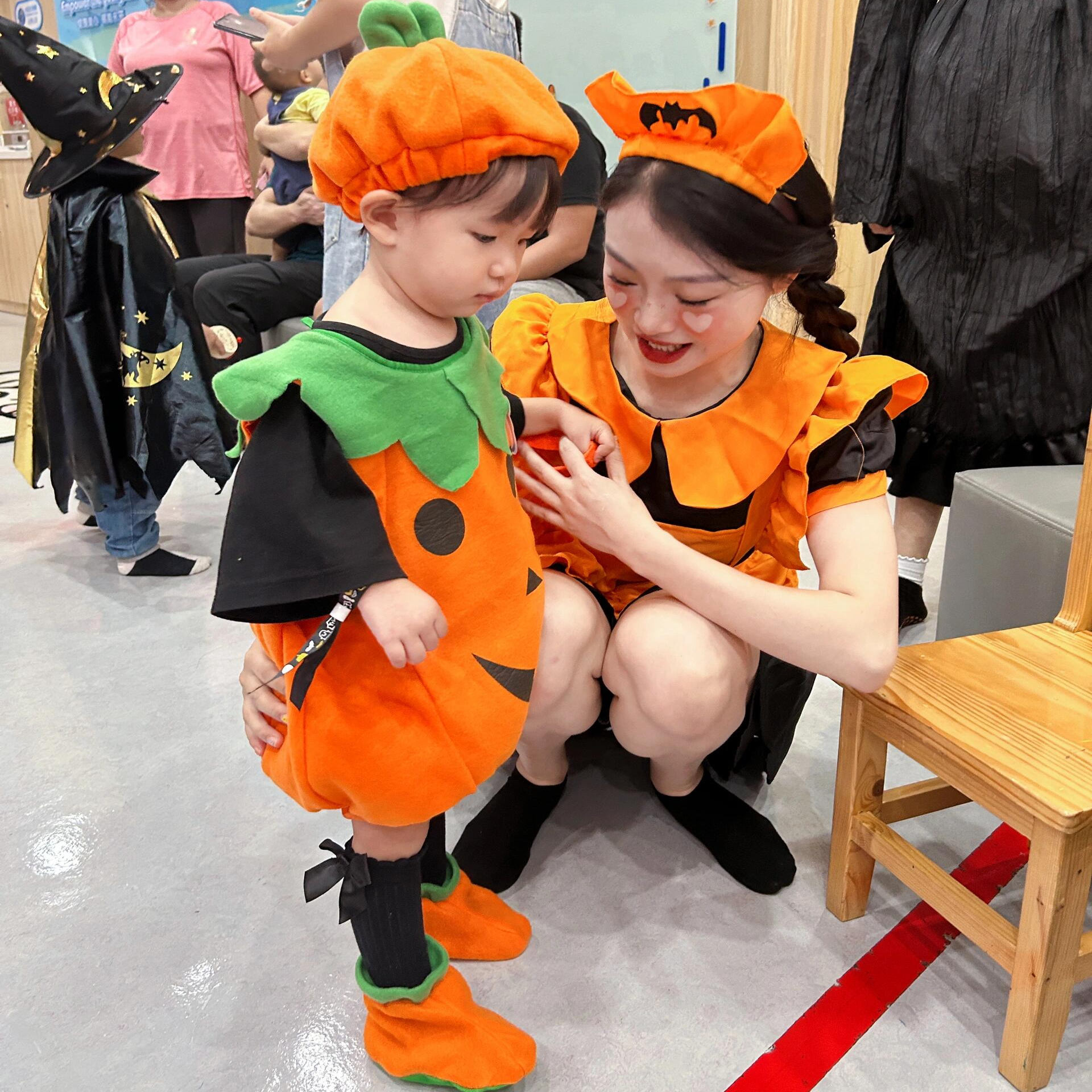万圣节儿童服装装饰道具女童衣服cos服穿搭南瓜服宝宝服饰女装