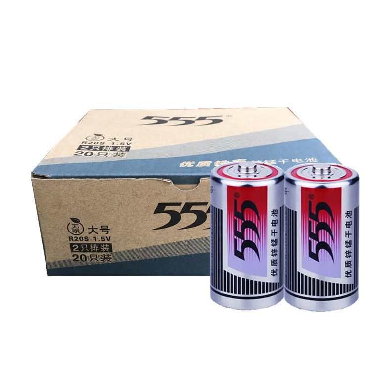555电池1号大号一号R20S虎头电池1.5v燃气灶热水器电子琴警示灯用