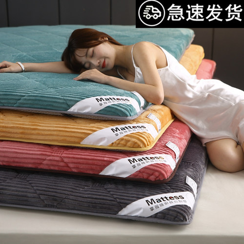 冬季羊羔绒床垫软垫家用加厚垫被