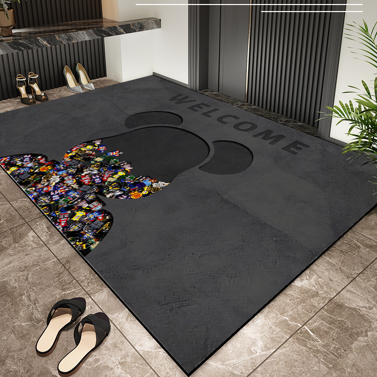 暴力熊入户门地垫耐脏吸水防滑垫