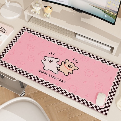 电脑桌垫办公室大号鼠标垫键盘垫学生书桌长方形桌面保护垫可裁剪