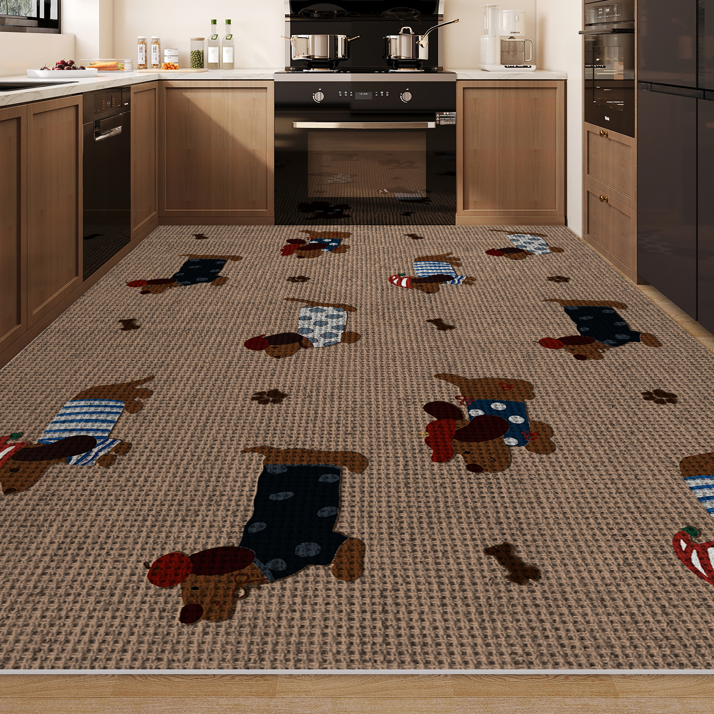 厨房地垫大面积全铺防水防油脚垫