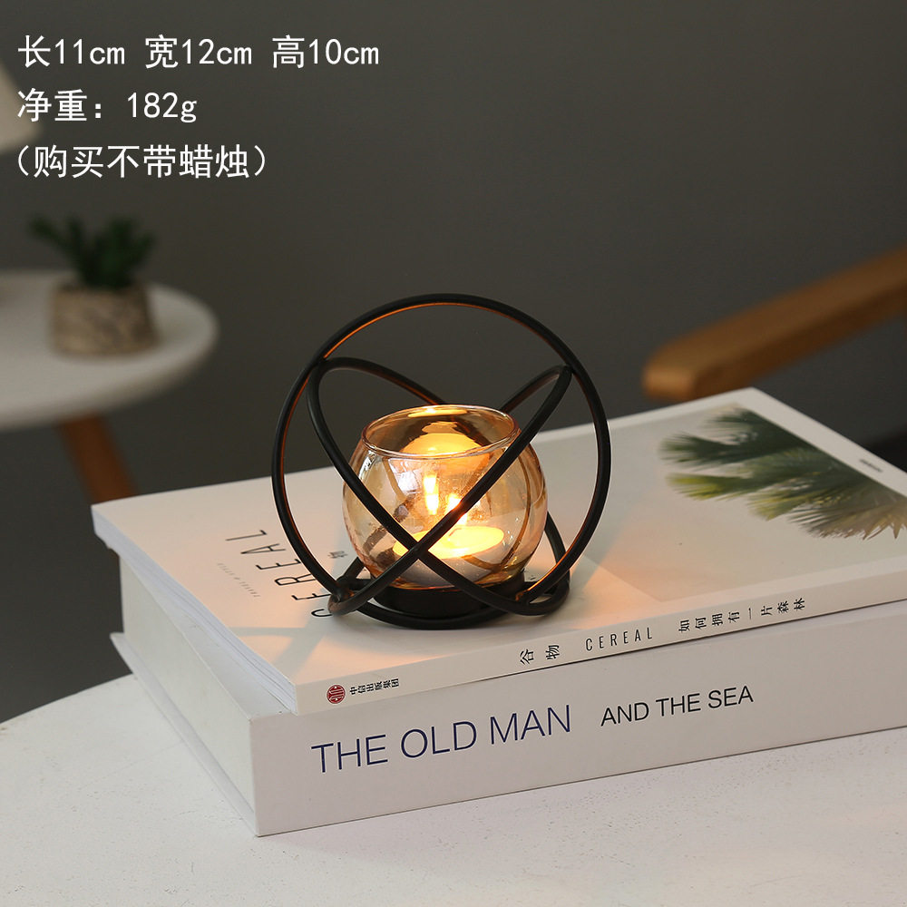 北欧复古简约蜡烛台家居
