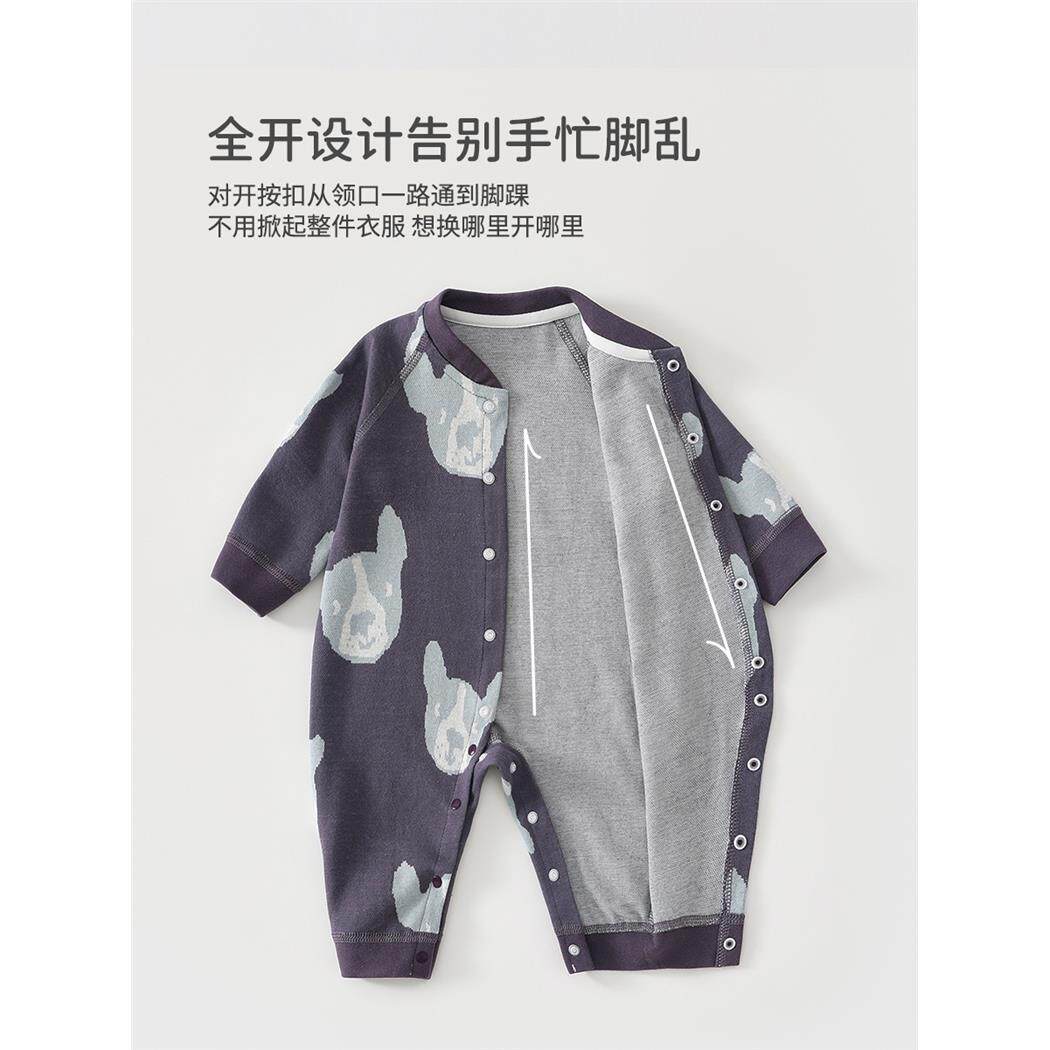 婴儿连体衣纯棉a类春秋季
