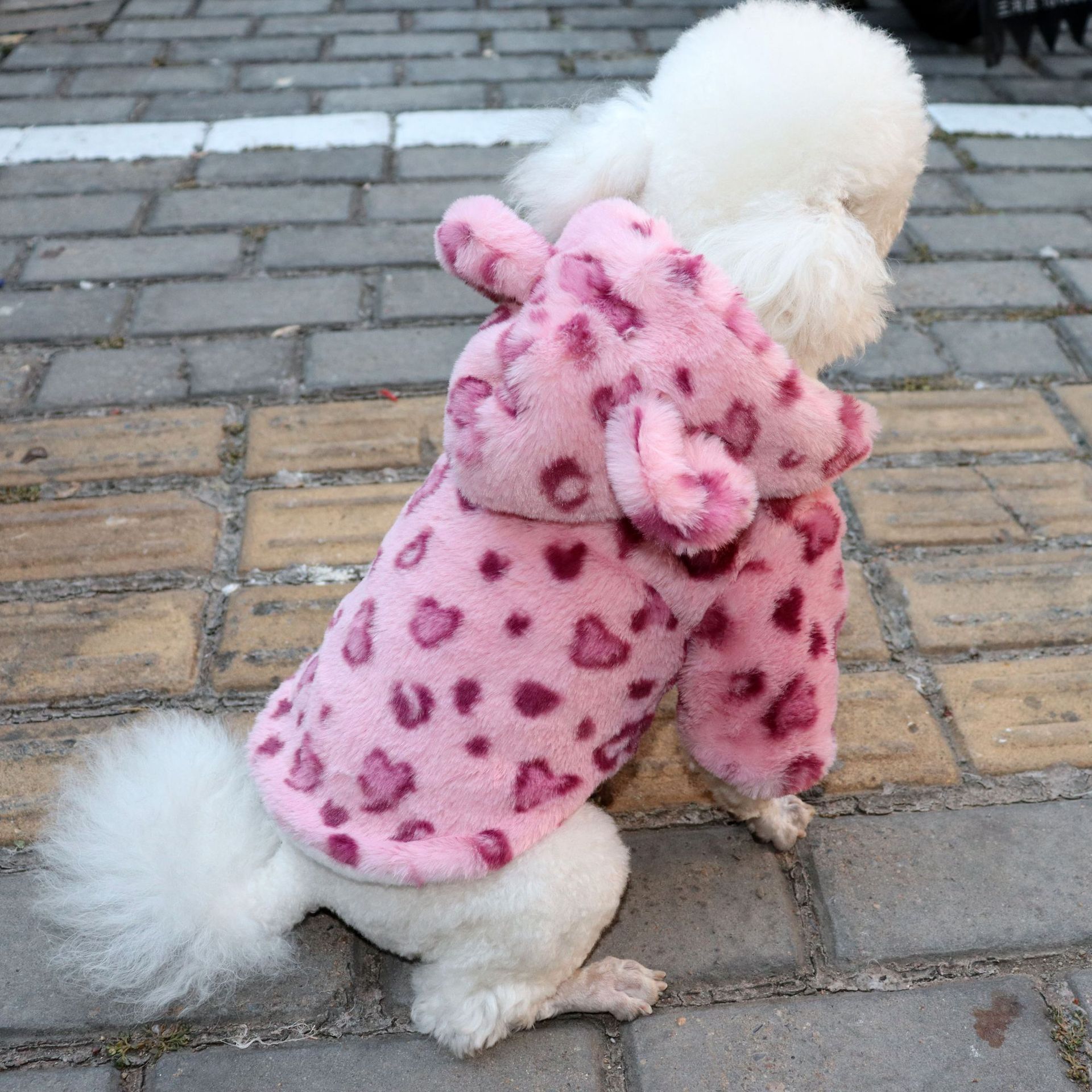 狗狗衣服春秋装豹纹外套