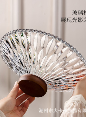 玻璃水果盘高级感家用轻