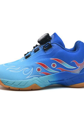 LEFUS/雷弗斯羽毛球鞋橡胶低男儿童男童旋转扣透气学生女童