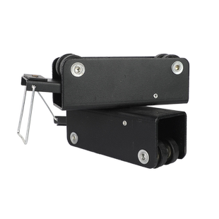 天花路轨配件单滑轮安装板演播室摄影棚轨道滑轮吊臂连接件线滑轮移动支架影视拍摄轨道附件灯光吊挂系统配件