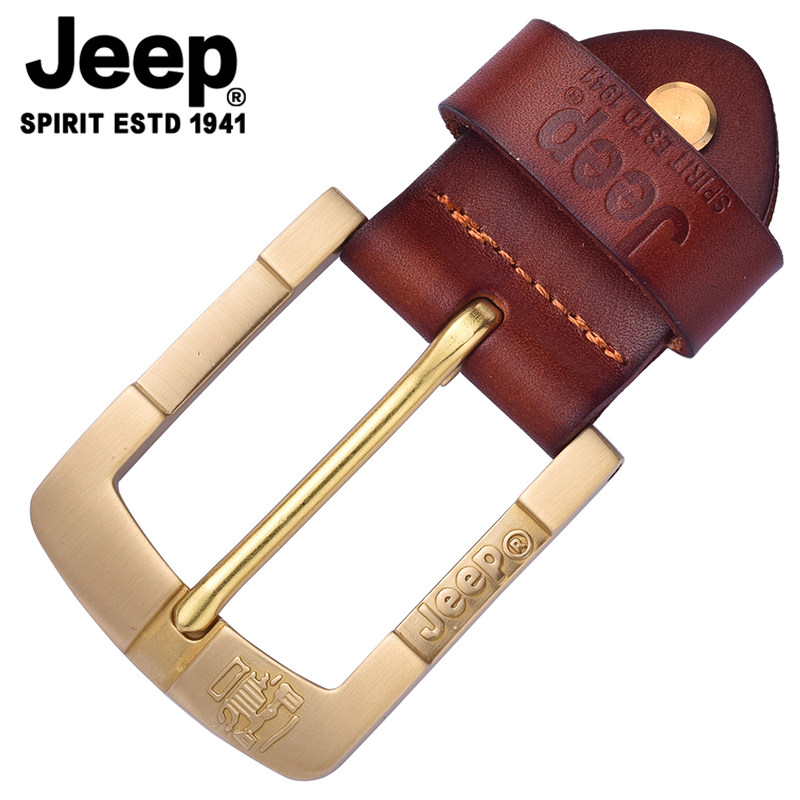 JEEP 가죽 벨트 버클 헤드 솔리드 구리 버클 38CM 클립 구리 액세서리 첫 번째 레이어 소 가죽 벨트 버클 수도꼭지