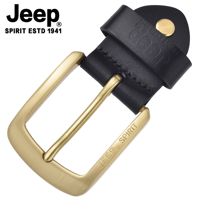 지프 벨트 버클 남자의 첫 번째 레이어 소 가죽 벨트 버클 헤드 구리 버클 클립 지프 액세서리 수도꼭지 3.8CM 핀 버클