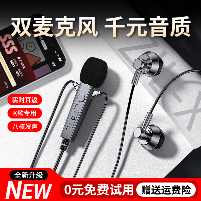 全名k歌耳机双麦克风无损音质