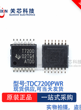 转换器TDC7200PTR TDC7200 丝印:T7200  TSSOP-14