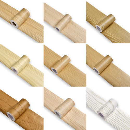 木纹贴纸家具翻新门框包边旧门套破损修补遮丑木门装饰门槛石仿木