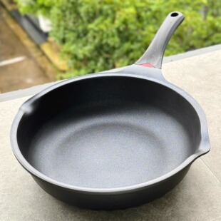 家用 28CM蓝钻不粘加高平底煎炒锅 市面上少见 出外贸