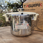 外贸尾货 7升压力锅18 10不锈钢 味客来 高颜值炖汤炖肉快 家用