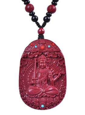 朱砂文殊菩萨属兔吊坠男女