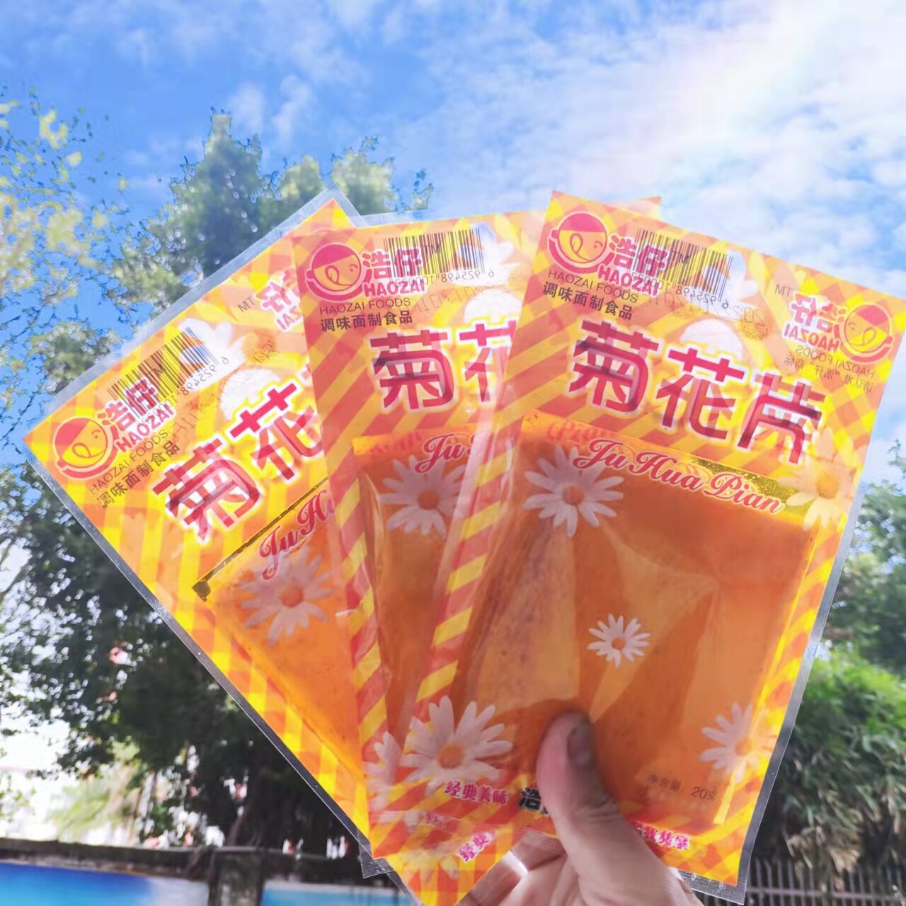 河南特色小吃零食辣条大辣片浩仔菊花片16克8090后儿时怀旧零食