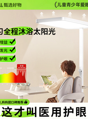 落地护眼灯大路灯学习专用教室全光谱儿童多功能书桌写字落地台灯
