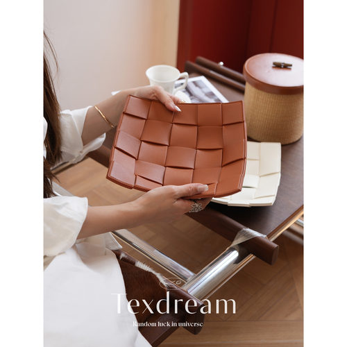 【BV编织收纳托盘】TEXDREAM态度玄关首饰收纳盘轻奢高级桌面收纳