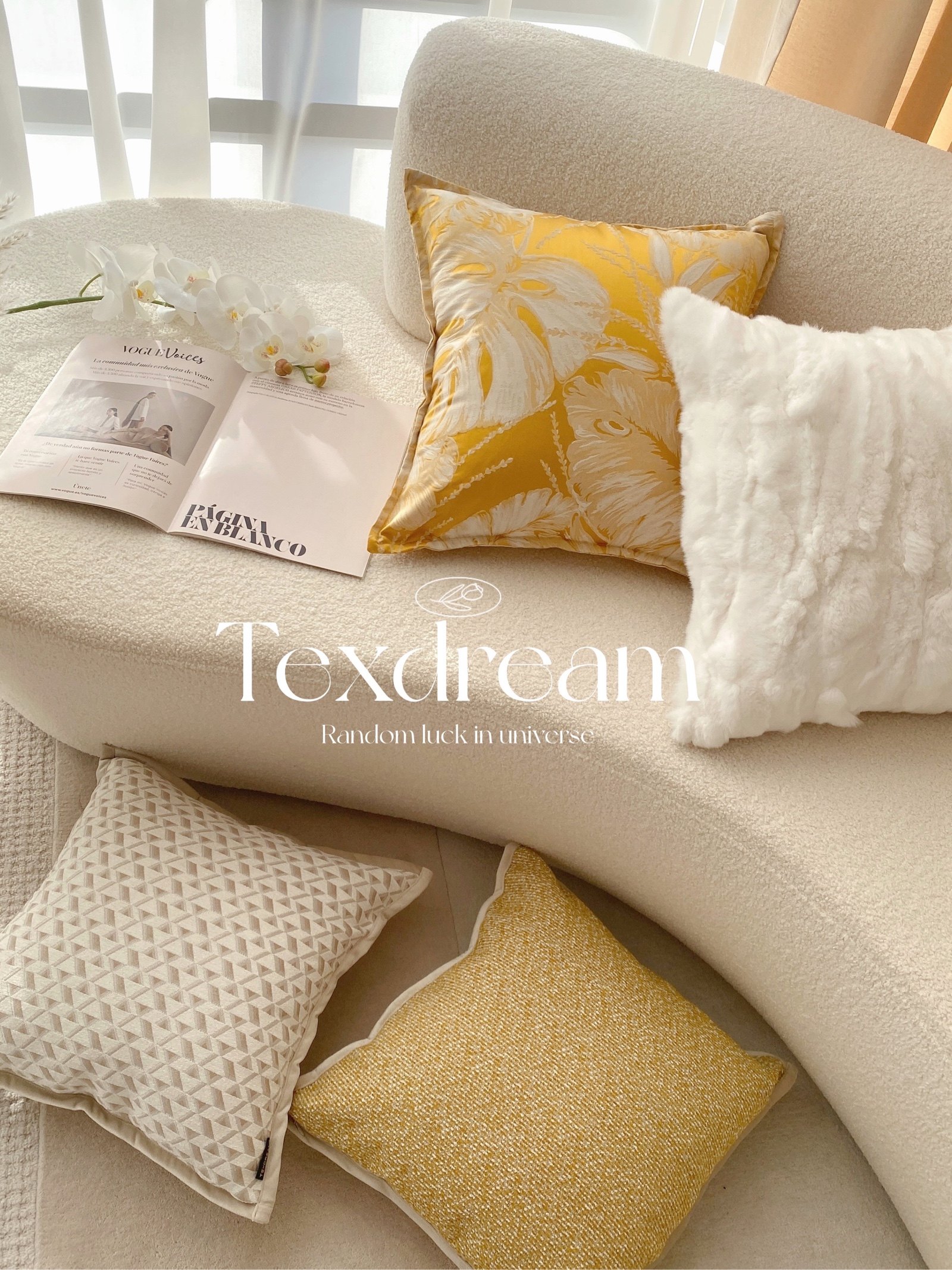 Texdream态度 秋日花园 亚麻ins风沙发客厅抱枕套民宿靠枕靠垫套,居家布艺,靠垫/抱枕,淘宝优惠券,粉丝福利购,淘宝优惠卷