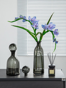 视远北欧风花瓶摆件高级感玻璃客厅插花装饰轻奢简约创意家居摆件