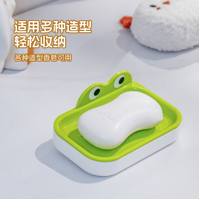 壁挂式创意强力吸盘肥皂盒可爱卡通儿童鲸鱼香皂盒家用浴室