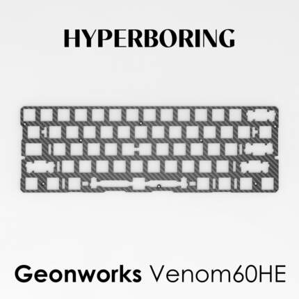Geonworks Venom60HE磁轴键盘PCB配件FR4 铝 碳纤维定位板声音包
