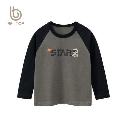 儿童卡通印花长袖T恤秋季衣服