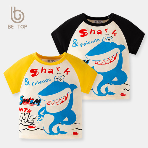 儿童短袖betop卡通卡通印花夏季