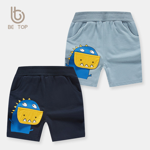 儿童五分裤betop卡通印花夏季男