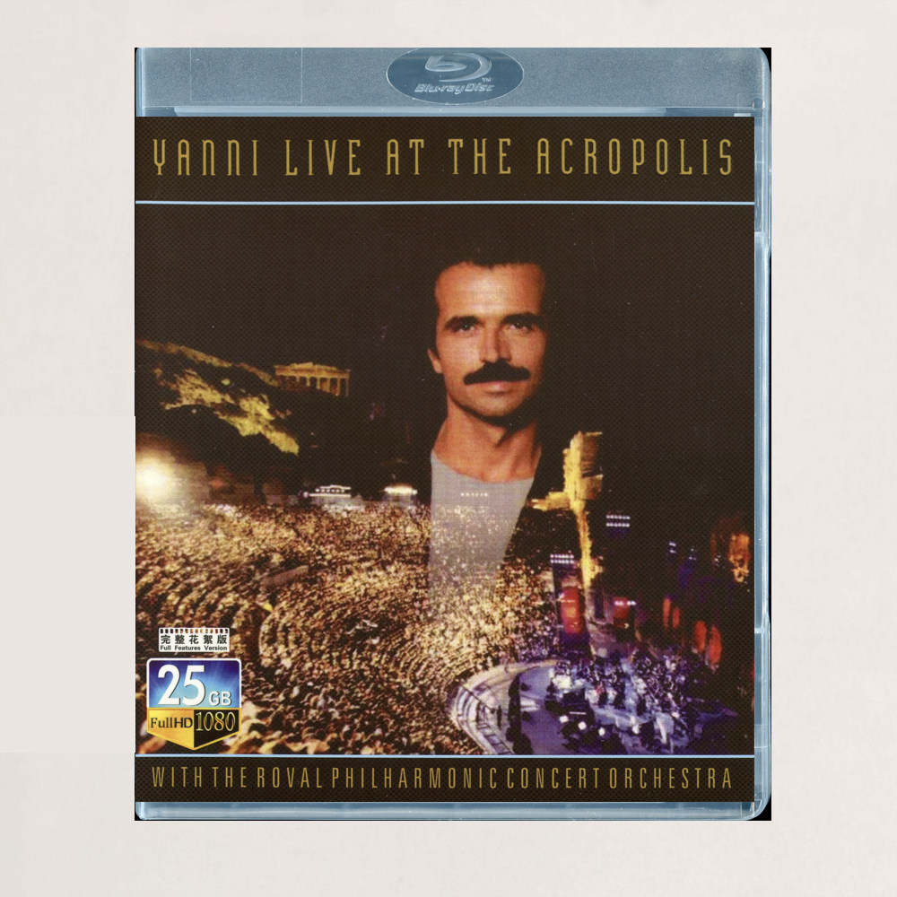 蓝光BD碟盒 雅尼 YANNI 雅典卫城音乐会1993 演唱会光盘 盒
