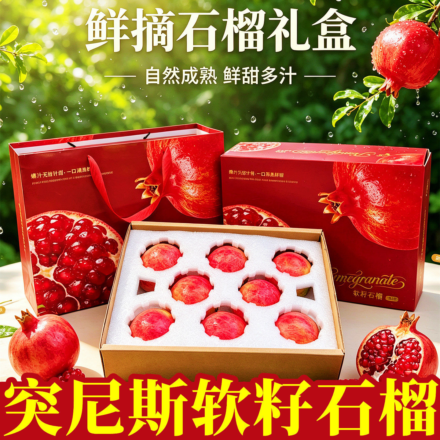 礼盒装突尼斯软籽石榴