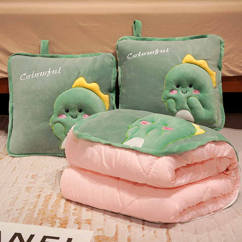 二合一抱枕被子两用办公室空调午睡毯子枕头被车内车用车里的靠枕