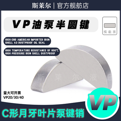 液压叶片泵VP-08/15/20/30/40月牙形键销 半圆键销 油泵C形键销子