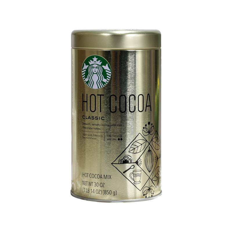 美国进口starbucks 星巴克经典原味热可可粉冲饮巧克力粉850g