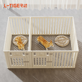 家用宠物栅栏室内狗围栏小型犬树脂狗笼子防越狱防护栅栏一室一卫