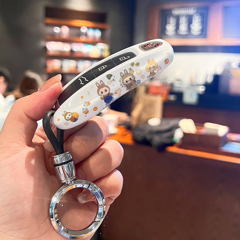 可愛拉布鑰匙殼保時捷全車型