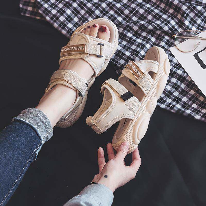 Mei Chen 2020 summer new pattern Little Bear Sandals leisure time Flat bottom comfortable The thickness of the bottom Velcro Beach shoesin the Women's Shoes, Sandals  category - from Buy2taobao.com to provide professional Taobao agent buy service