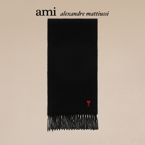 AMIPARIS红色爱心羊毛围巾