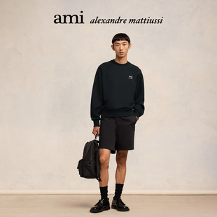 设计师款 Ami 款 经典 徽标棉质圆领宽松卫衣 Paris男女同款