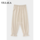 搭配睡裙荷叶边纯棉收口 七分裤 乌拉拉ULLALA衬裤 韩国女春秋薄款
