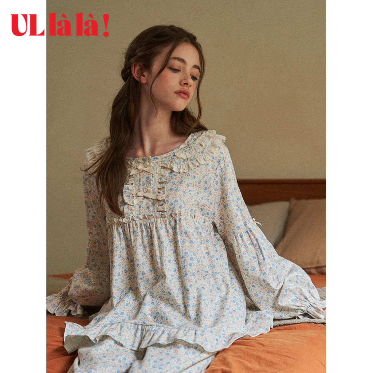 Ullala韩国进口纯棉睡衣套装