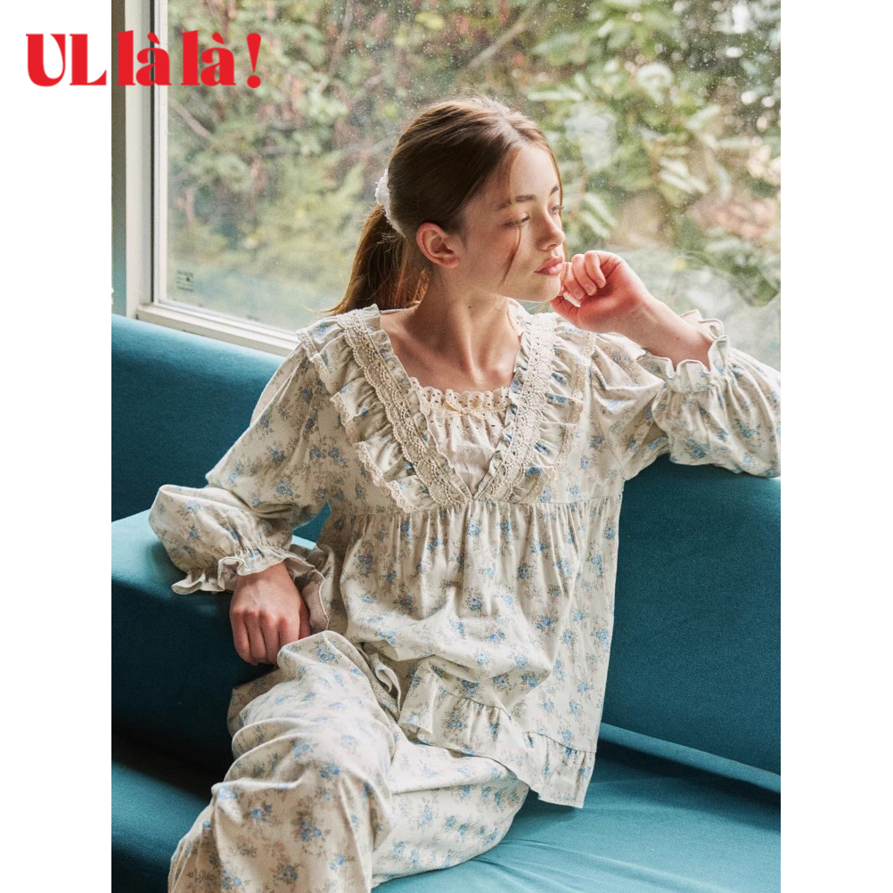 Ullala韩国进口蕾丝睡衣套装