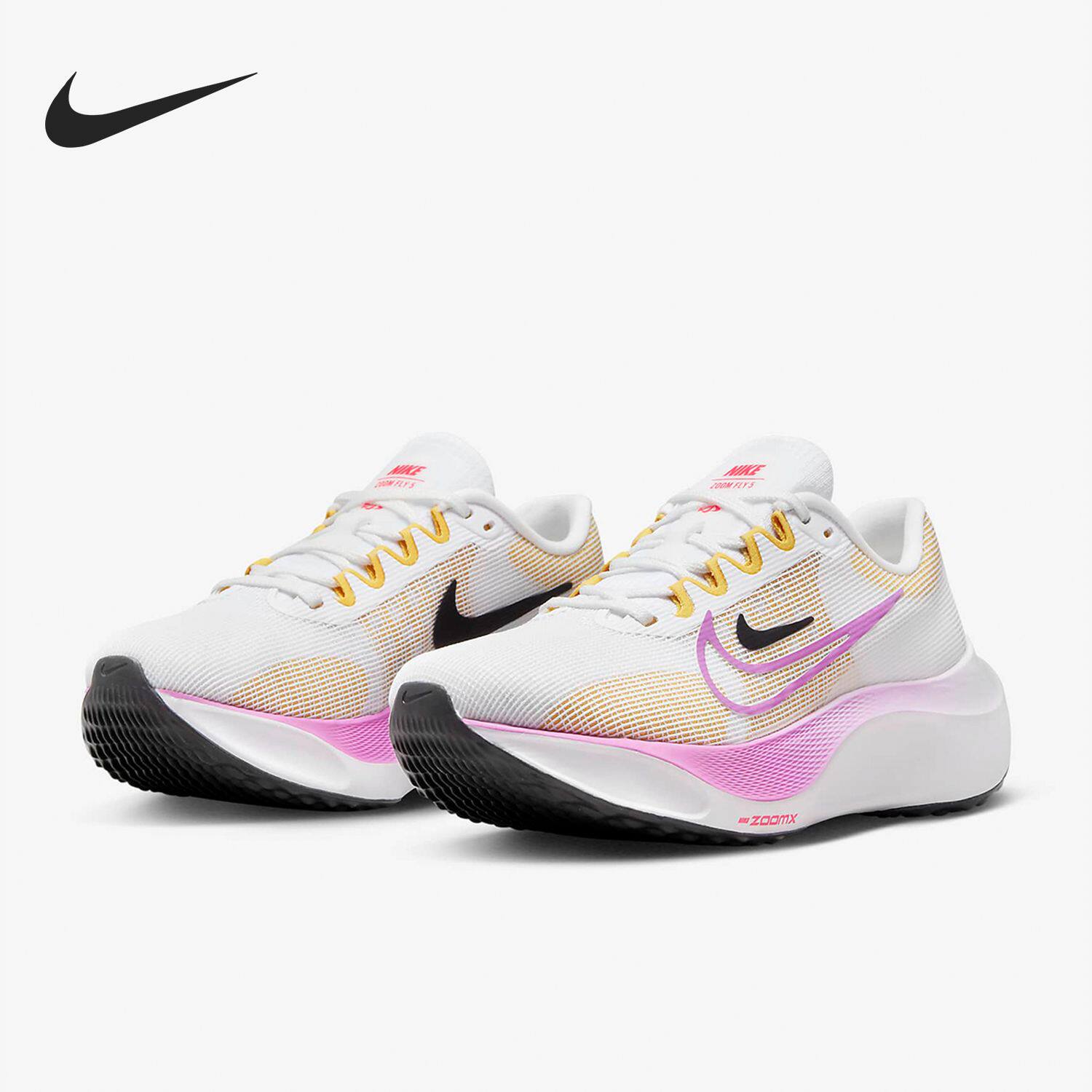 Nike/耐克官方正品Zoom Fly 5女士运动缓震耐磨跑步鞋DM8974-100