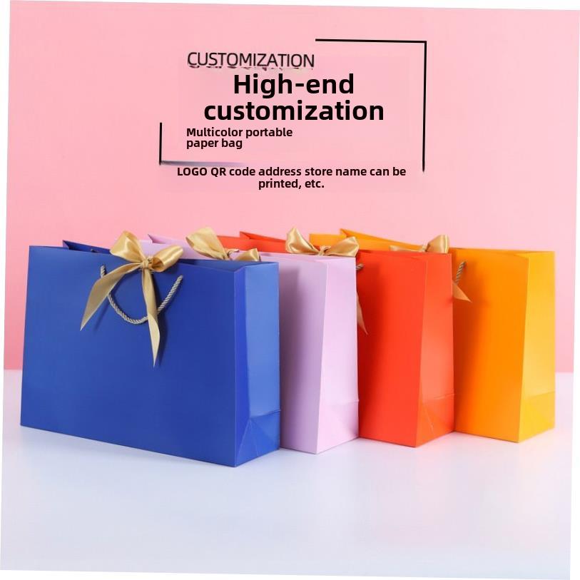 Paper bags custom bowknot tote bags custom gift bags