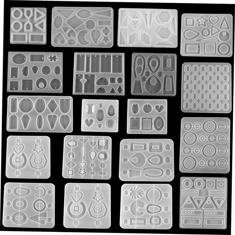 Earring Pendants Resin Molds Silicone Mold for DIY UV Epoxy