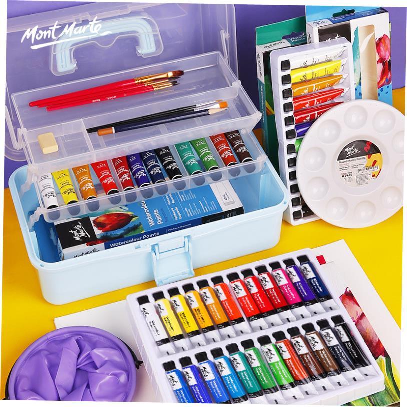 montmarte水彩画watercolor paint set gouache paint aquarelle
