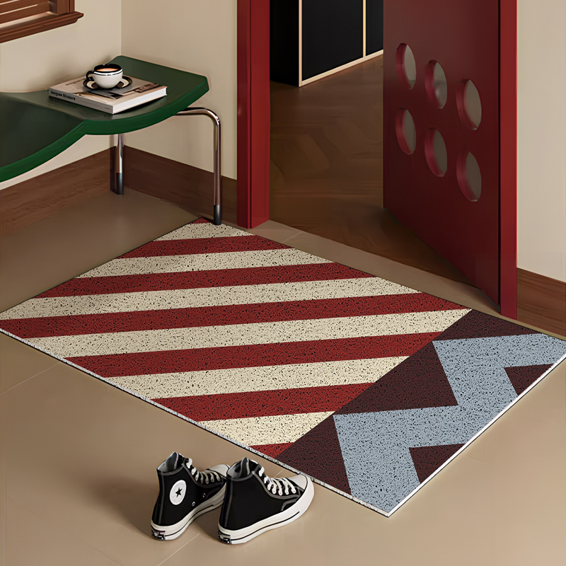 中古风入户门地垫2025新款家用玄关门口丝圈地垫进门出入脚踏垫