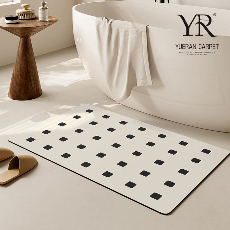 家融硅藻泥家用吸水防滑浴室地垫